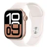 Apple Watch Series 10 GPS + Cellular 42mm Rose Gold Alu. Case w. Light Blush Sport Band - S/M (MWX93)
