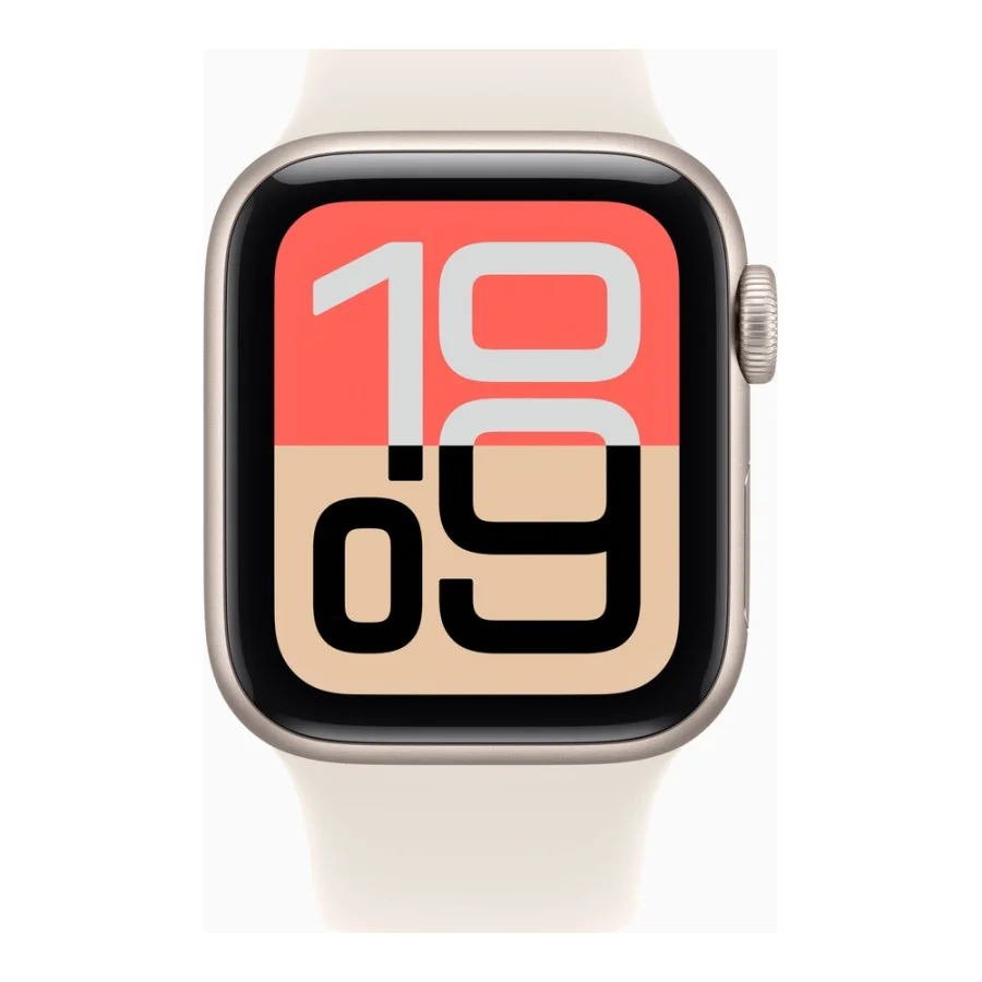 Apple Watch SE 3 GPS + Cellular 40mm Starlight Alu. Case w. Starlight S. Band - S/M (MEP64)