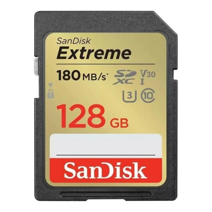 SanDisk 128 GB SDXC UHS-I U3 V30 Extreme (SDSDXVA-128G-GNCIN)