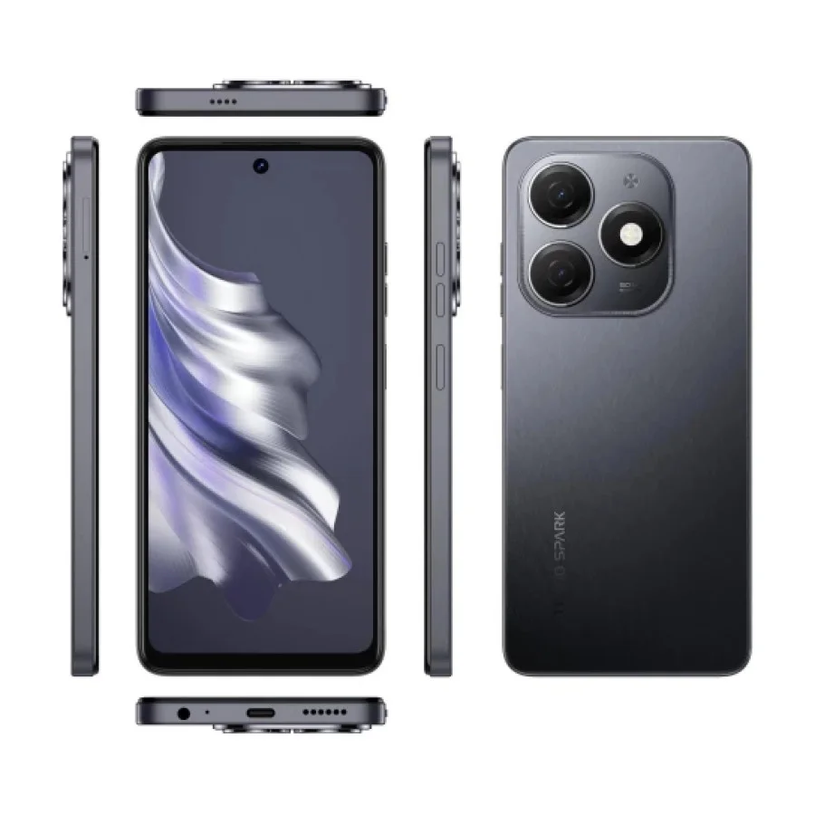 Tecno Spark 20 (KJ5n) 8/256Gb Gravity Black (4894947011597) (UA)