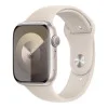 Apple Watch Series 9 GPS 45mm Starlight Aluminum Case w. Starlight Sport Band - M/L (MR973)